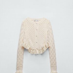 Zara Cream Knit Cardigan